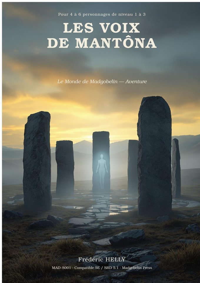 Couverture du scénario Les Voix de Mantôna